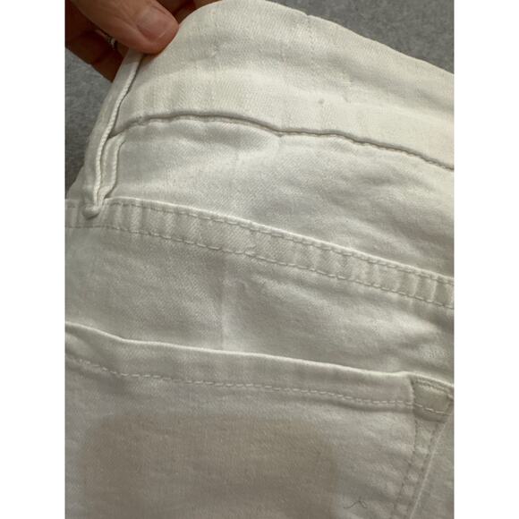 Women's White Frame Le Crop Stretch Mini Boot-cut Jeans - Size 28 - Picture 10 of 11